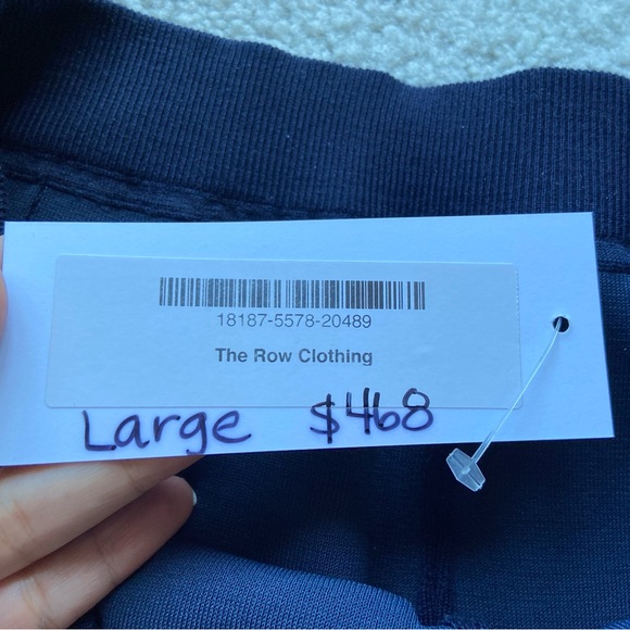 The Row Knit Wide Leg Pant in Navy - Size Large - Picture 5 of 8